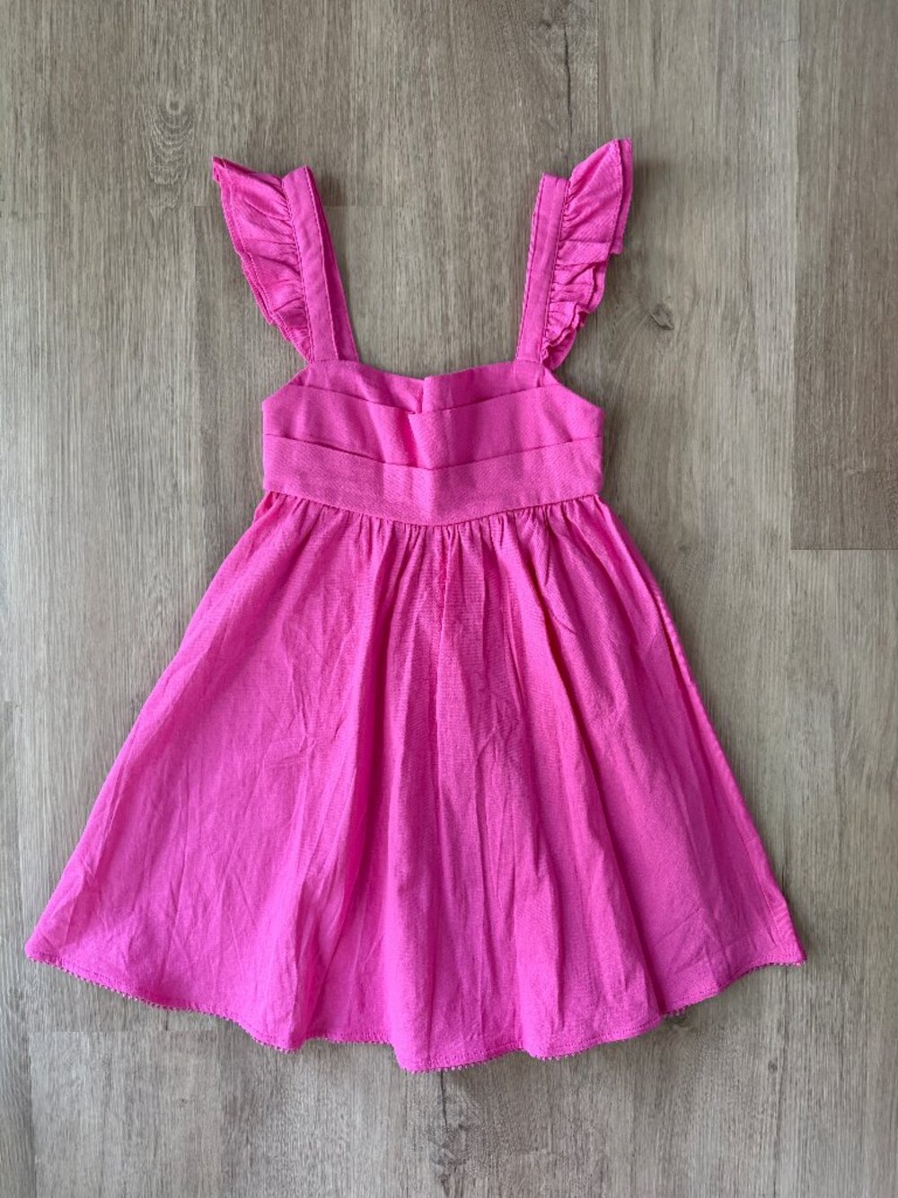 Hello Molly Hot Pink Ruffle Strap Mini Dress XS